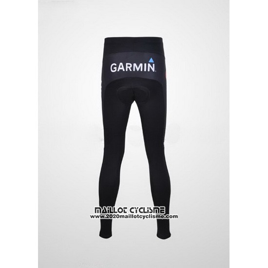 2011 Maillot Ciclismo Garmin Cervelo Bleu et Blanc Manches Longues et Cuissard